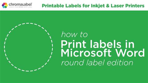 How to Print Round Labels in Word: A Guide with Multiple Views