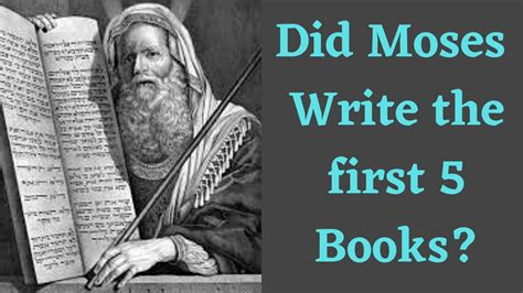 who wrote the first five books of the old testament? who wrote the book of genesis?